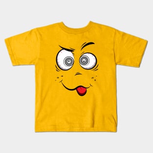 Funny smiling face Kids T-Shirt